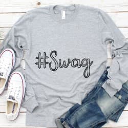 Holografisk SWAG  - strygemærke