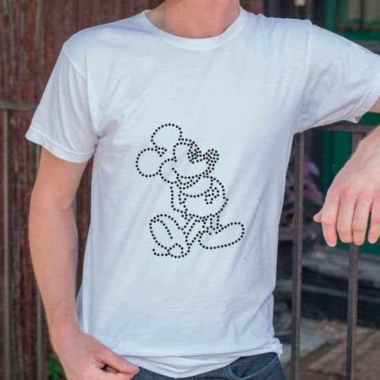 Holografisk Mickey - strygemærke