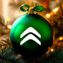 Citroen juleklistermærker til julekugle