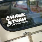 Hawk Tuah klistermærke #2