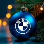BMW juleklistermærker til julekugle