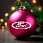 Ford juleklistermærker til julekugle