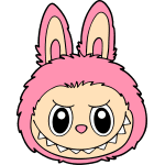 Labubu ansigt Gratis SVG-filer