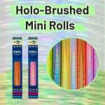 SUPERIOR® 9700 Holo-børstet selvklæbende vinyl minirulle