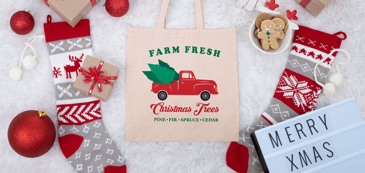 Jule kreationer med strygestof