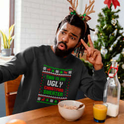 This is my ugly Christmas sweater - strygemærke til din julesweater