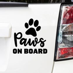 Hund i bilen klistermærke #1