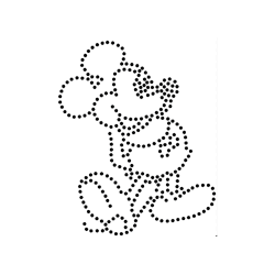 Holografisk  Mickey - strygemærke