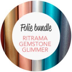 10 valgfrie ruller - Selvklæbende glimmer folie - bredde 30,5cm bundle