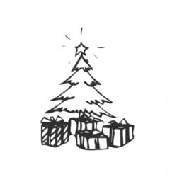Christmas Tree With Gifts 
