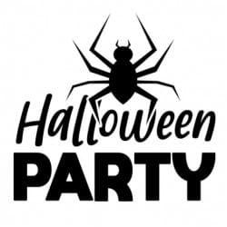 halloween party, edderkop clipart 