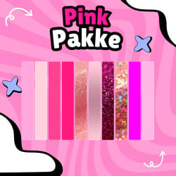 PINK strygestof pakke (10 forskellige ark)