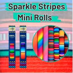 SUPERIOR 9800 Sparkle Stripes vinyl minirulle
