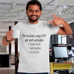 De kalder mig 007 på arbejdet - strygemærke