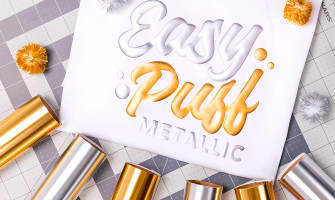 Giv dine designs et løft med Puff Metallic