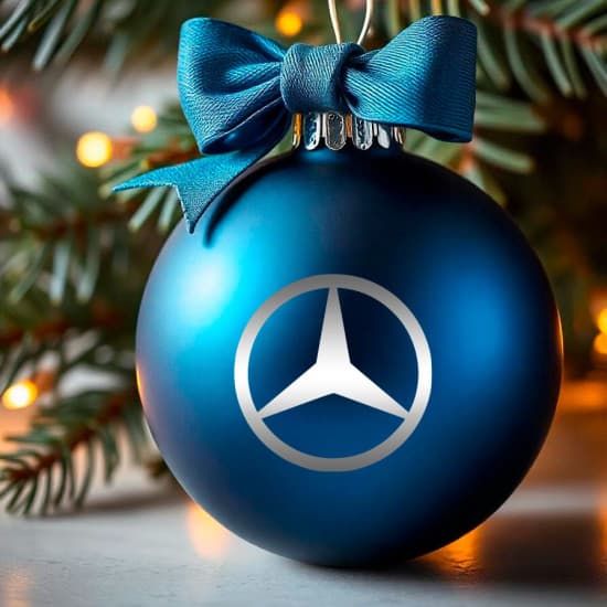 Mercedes juleklistermærker til julekugle