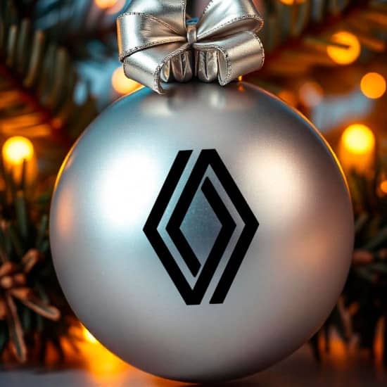 Renault juleklistermærker til julekugle
