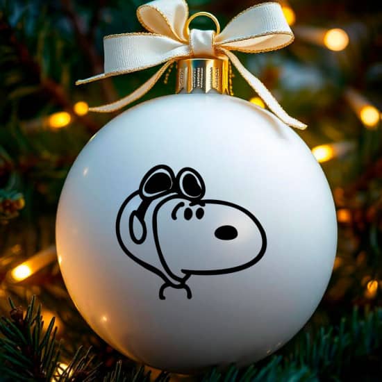 Snoopy #1 klistermærke til julekugle