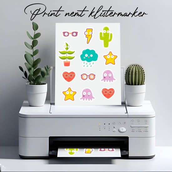 SUPERIOR® print selv INKJET klistermærker A4 ark