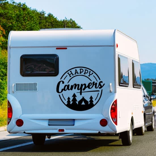 Happy camper - sticker