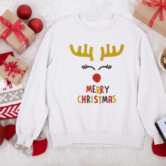 DIY Sjov julesweater med Rudolf