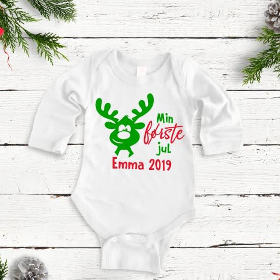 Min første jul med rensdyr - strygemærke