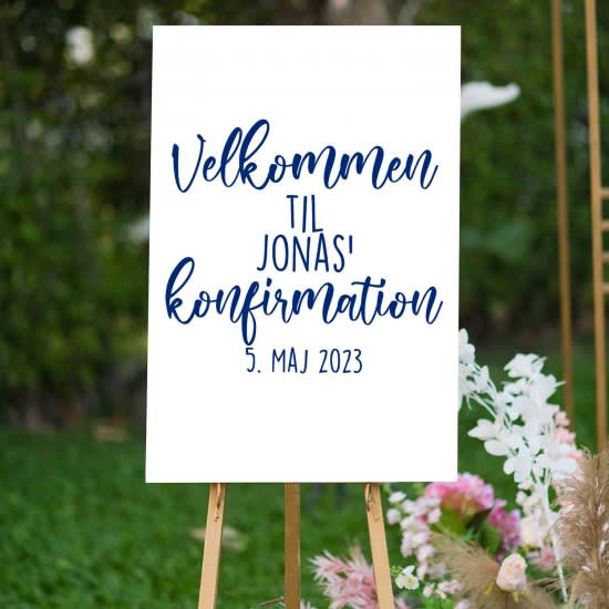 Konfirmations skilt#5 klistermærke