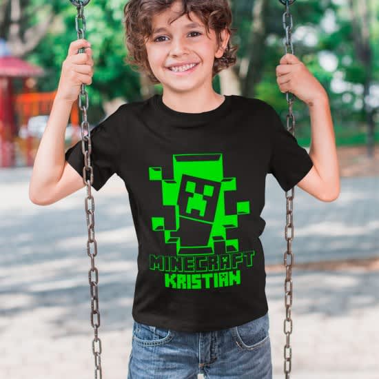 MINECRAFT strygemærke med navn