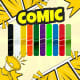 COMIC strygestof pakke (10 forskellige ark)