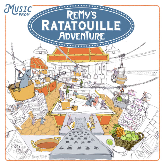 Trilha sonora de “Remy’s Ratatouille Adventure” chega ao Spotify