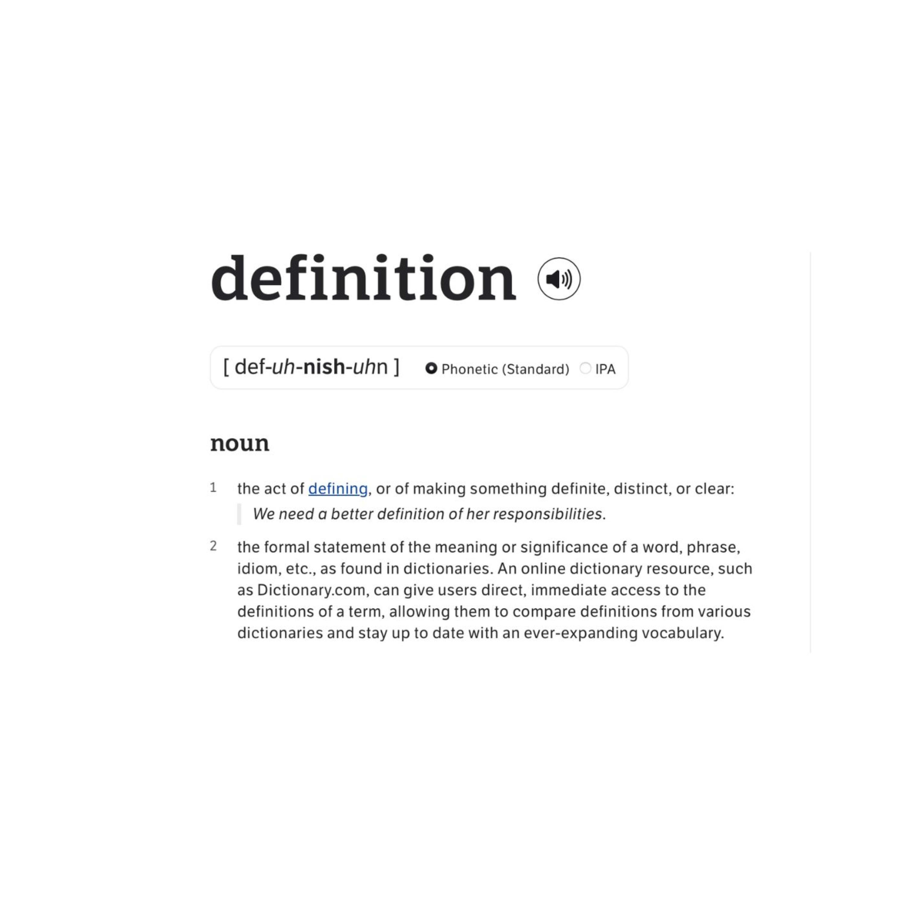 Definition