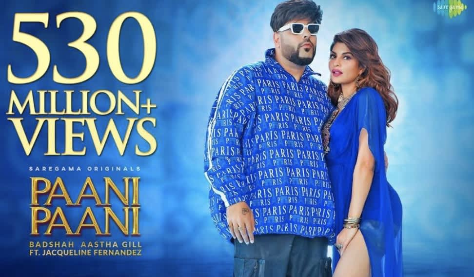 Badshah & Aastha Gill&#39;s &quot;Paani Paani&quot; music video hits 535M+ views on YouTube