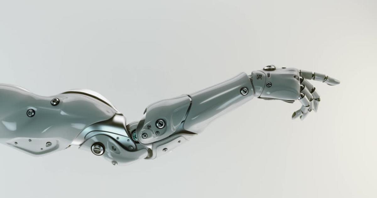 Sci-fi Robotic Arm Pointing With Index Finger, 3d Rendering, 52% OFF