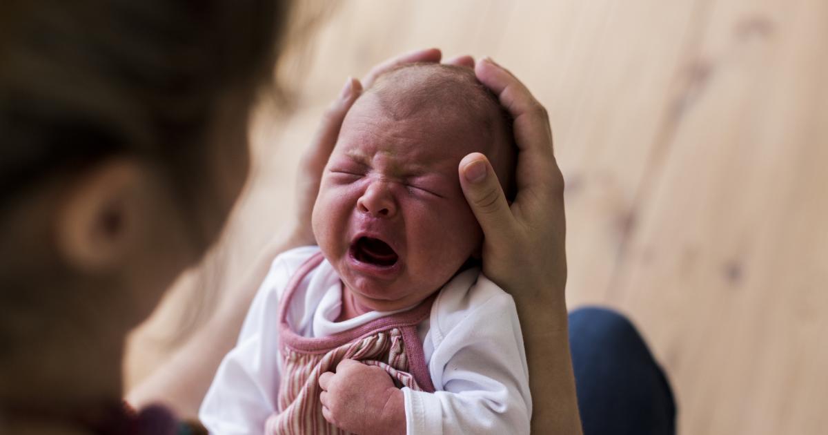 premature baby crying