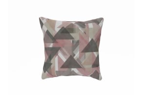 Retro Triangles Pink Cushion
