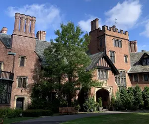 Stan Hywet: A great house showing the Tudor Revival home.