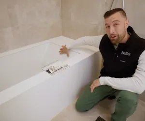 Under-mount bathtubs in a wet room tutorial 