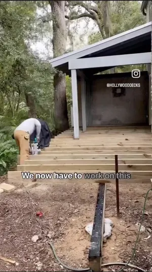 Working With Existing Structures On This Azek Timbertech Deck