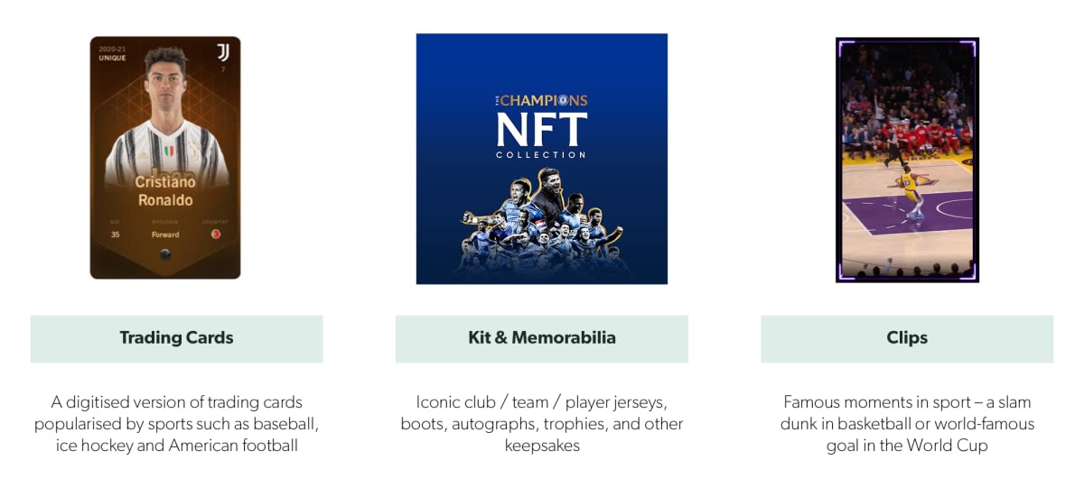 Major types of NFT