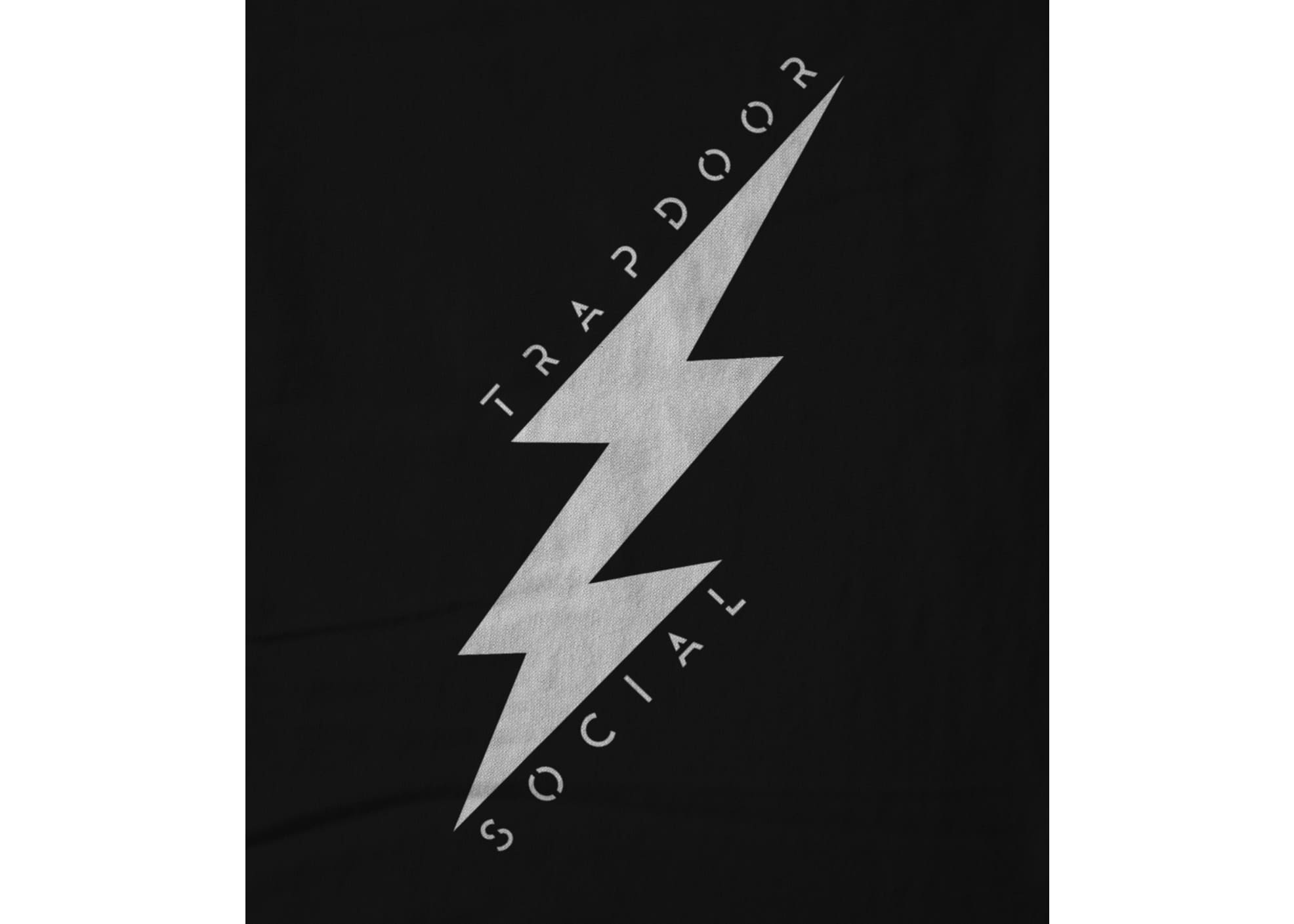 Trapdoor social lightning bolt   black 1476751963