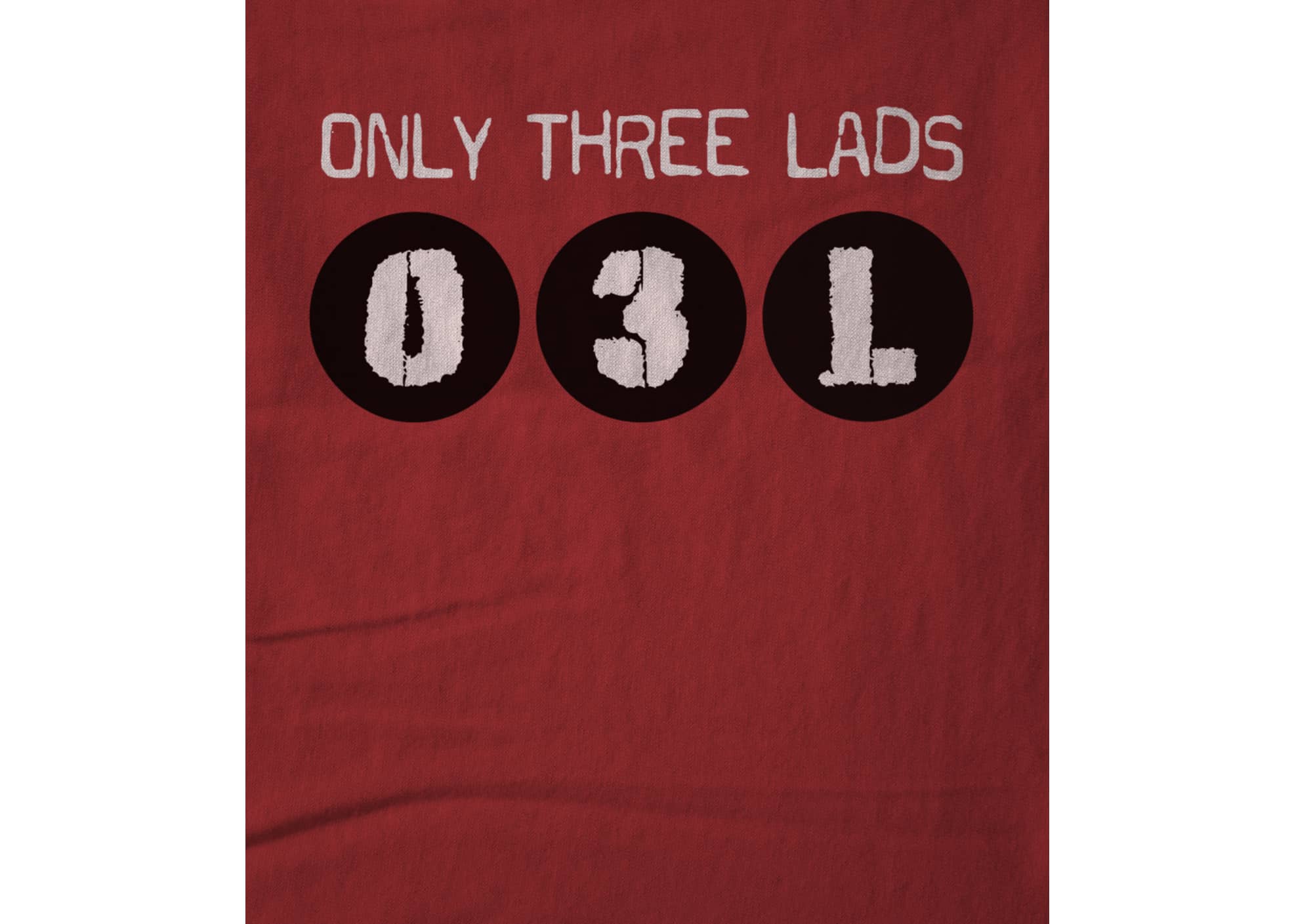Only three lads o3l podcast   logo design  cardinal red  1579509960