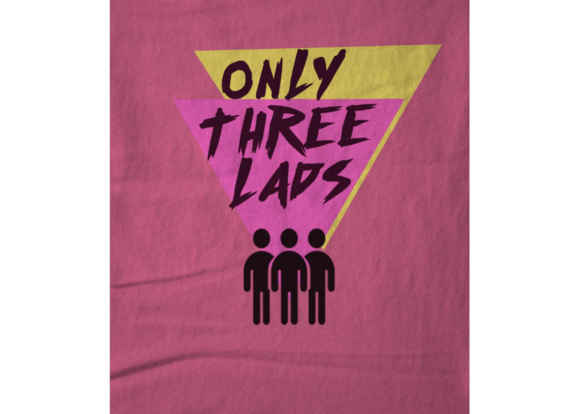 Only three lads o3l   triangles  pink  1579510203