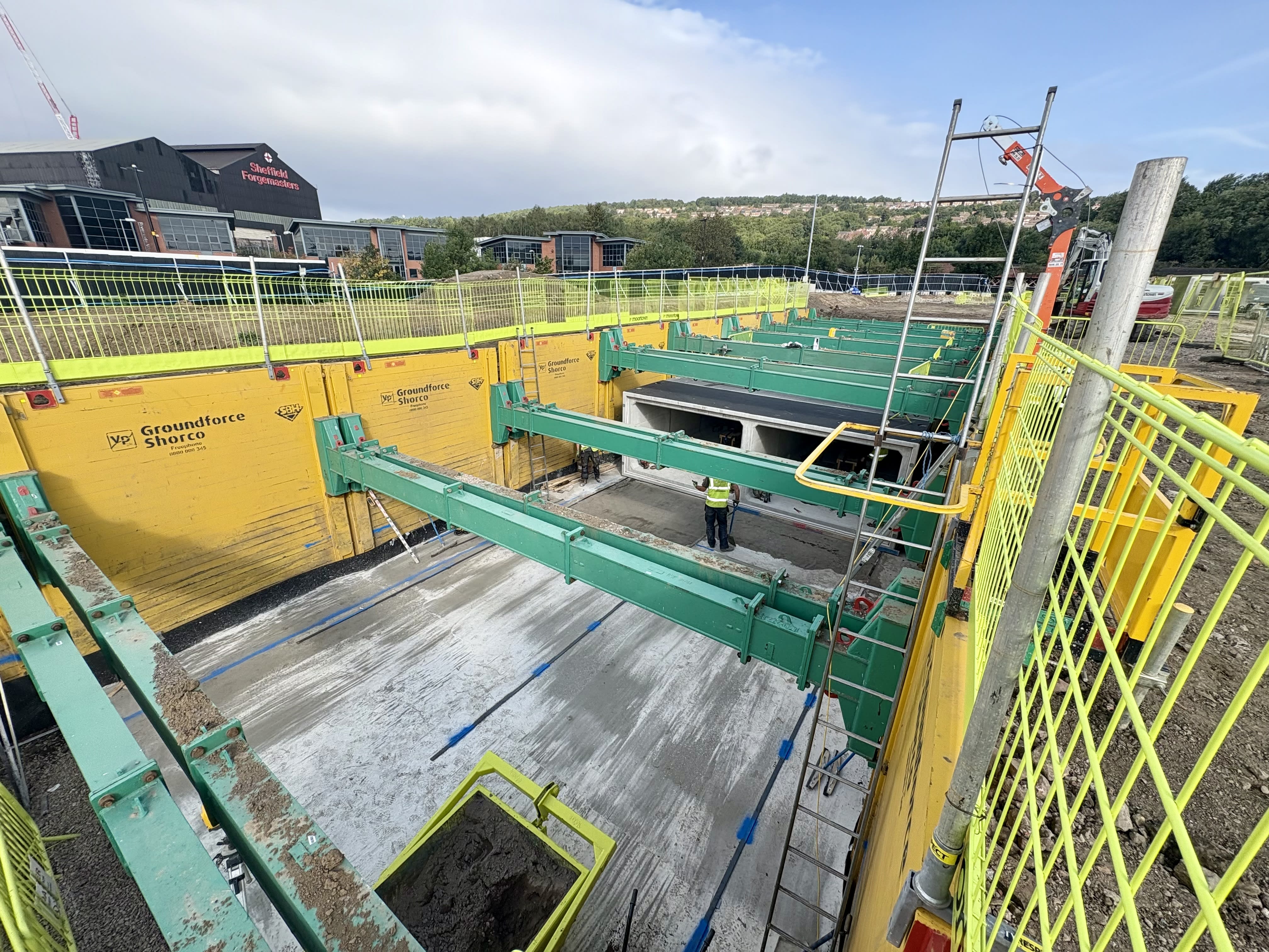 Groundforce supplies shoring solution at Sheffield industrial site