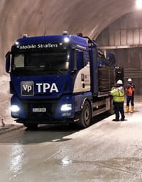 TPA legt Aluminium Panels im Semmering-Basistunnel