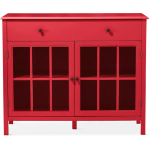 Windham 2 Door Accent Buffet Cabinet With Shelves Red