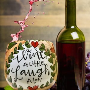 Galentines Wine Glass