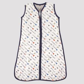 Hudson Baby Safe Sleep Wearable Muslin Sleeping Bag - Boy Arrows - 18-24M, Blue Arrows