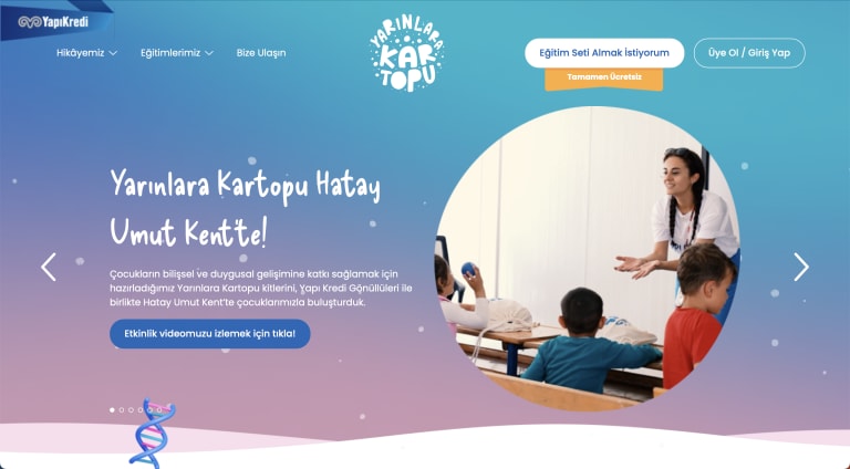 Yapı Kredi Yarınlara Kartopu website