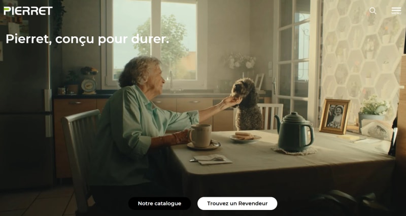 Pierret Belgian doors and windows manufacturer website built on Xperience by Kentico by Delaware Consulting