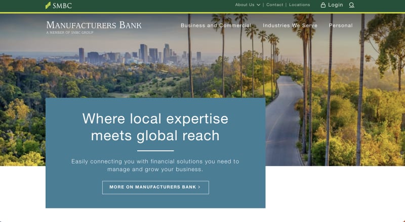 The Manufactuers Bank Website